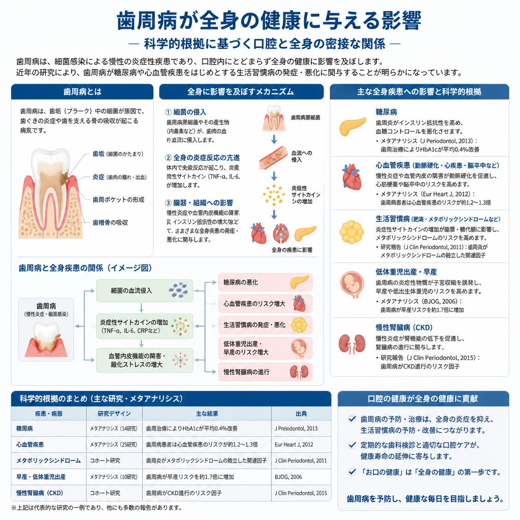 歯周病と全身疾患の関連性