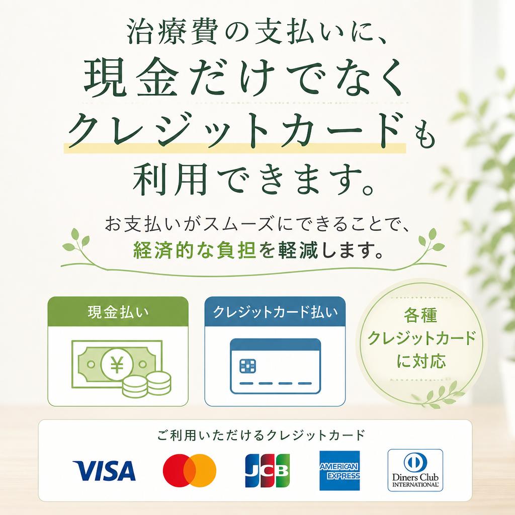 クレジットカードでの支払いも可能