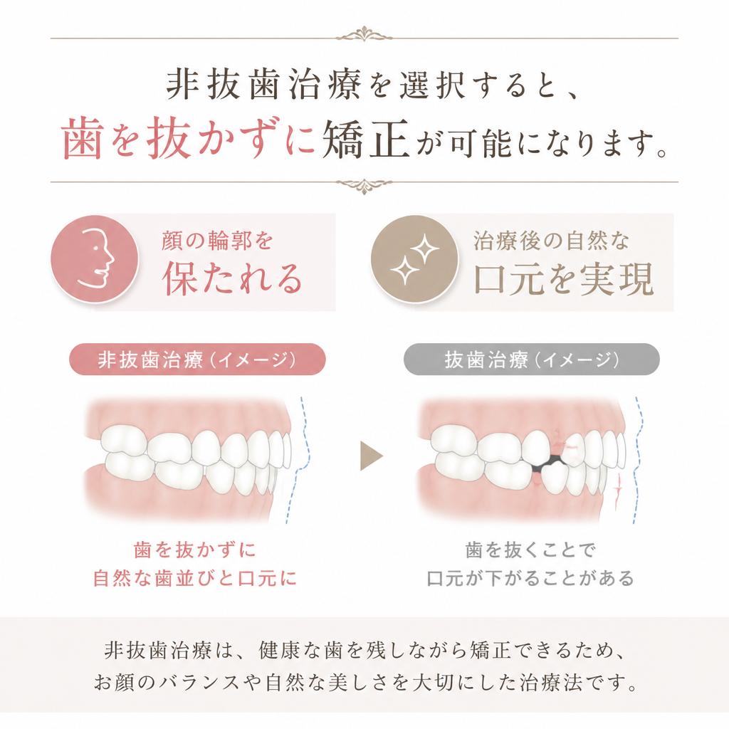 2. 非抜歯治療のメリット