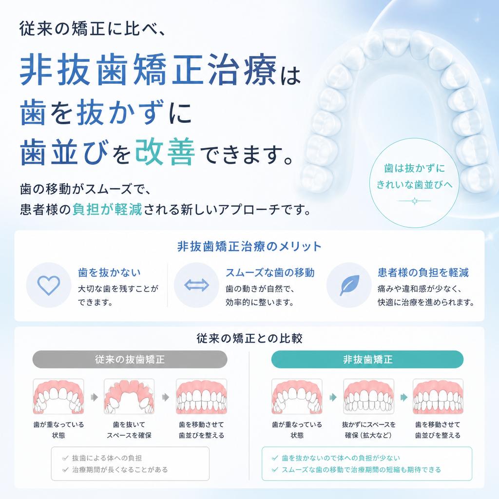 非抜歯矯正治療のメリット
